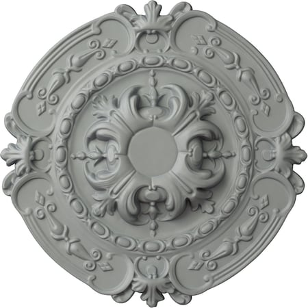 Ekena Millwork Southampton Ceiling Medallion (Fits Canopies up to 2 3/4"), 16 3/8"OD x 1 3/4"P, Primed White CM17SO